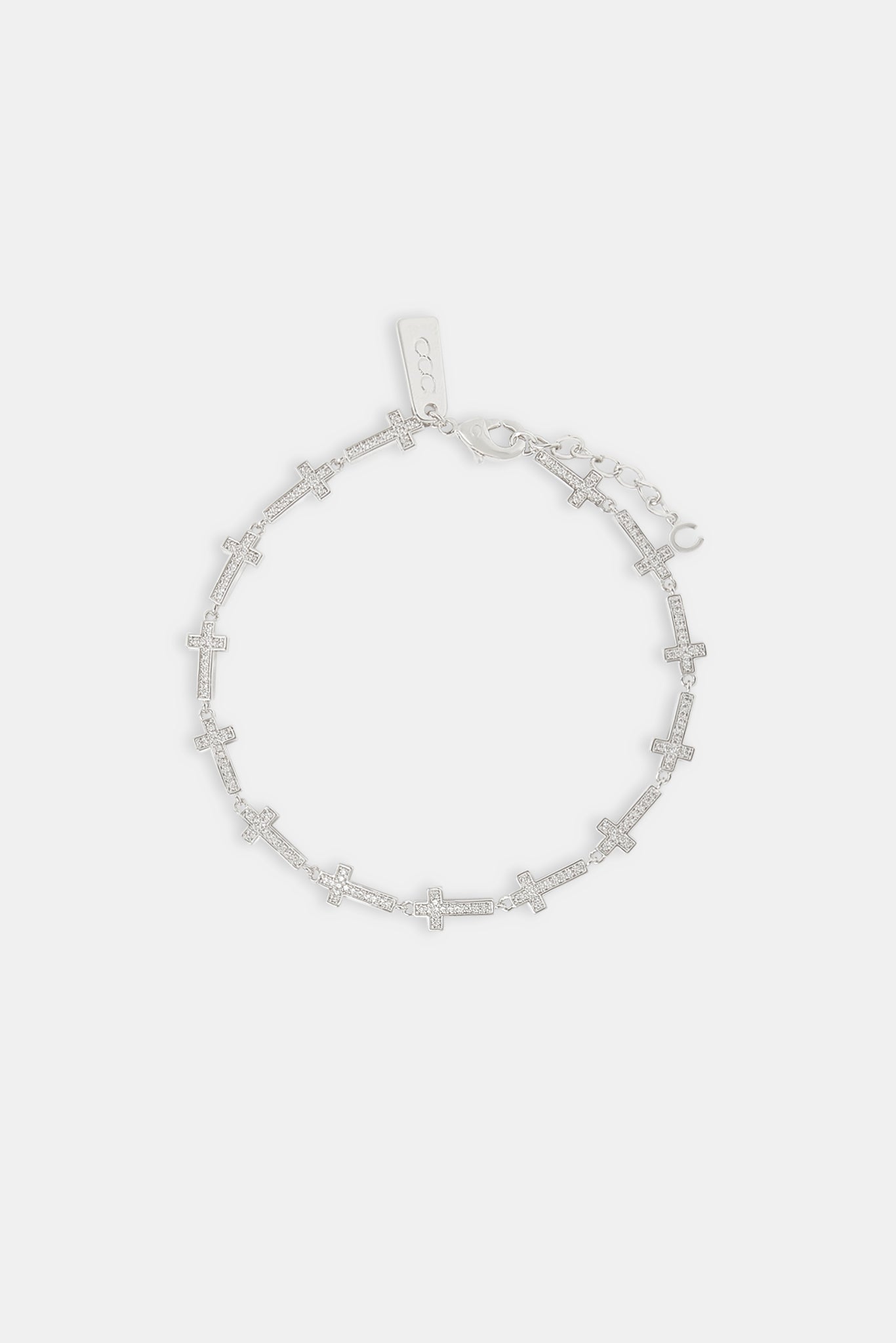 Iced Cross Verbindungsarmband - 6mm